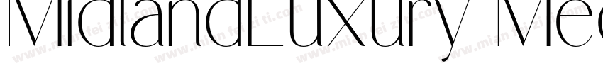 MidlandLuxury Medium字体转换
